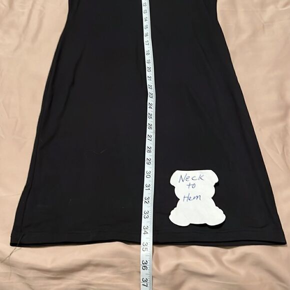 NWT enough about me size small sleeveless ruffled bodice dress - Picture 8 of 9